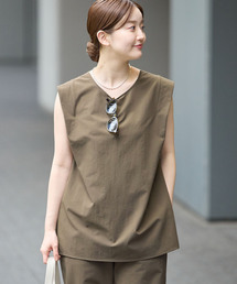 IENA | 《撥水/UVカット/セットアップ対応》撥水UVプロテクト タックスリーブプルオーバー(Tシャツ/カットソー)