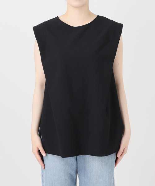 IENA(イエナ)の「《撥水/UVカット/セットアップ対応》撥水UVプロテクト タックスリーブプルオーバー(Tシャツ/カットソー・レディース・カーキ/ブラック・FREE)」の7枚目の写真