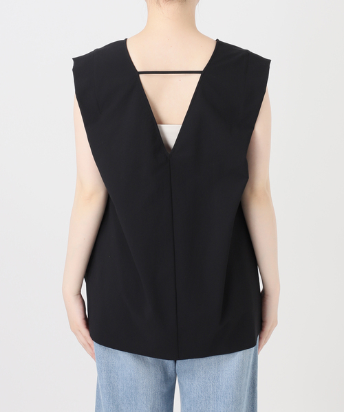 IENA(イエナ)の「《撥水/UVカット/セットアップ対応》撥水UVプロテクト タックスリーブプルオーバー(Tシャツ/カットソー・レディース・カーキ/ブラック・FREE)」の9枚目の写真