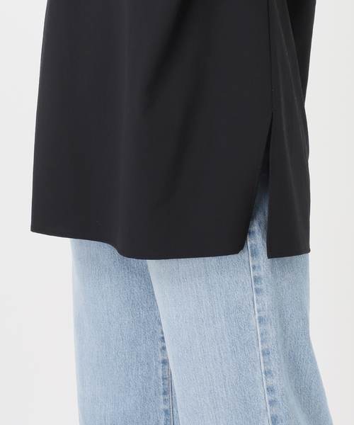 IENA(イエナ)の「《撥水/UVカット/セットアップ対応》撥水UVプロテクト タックスリーブプルオーバー(Tシャツ/カットソー・レディース・カーキ/ブラック・FREE)」の12枚目の写真
