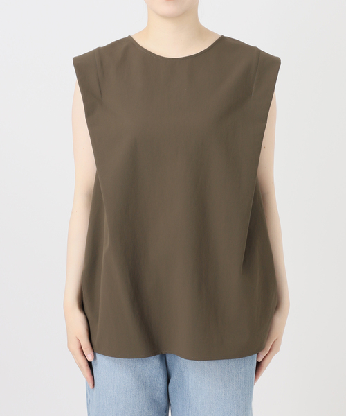 IENA(イエナ)の「《撥水/UVカット/セットアップ対応》撥水UVプロテクト タックスリーブプルオーバー(Tシャツ/カットソー・レディース・カーキ/ブラック・FREE)」の14枚目の写真