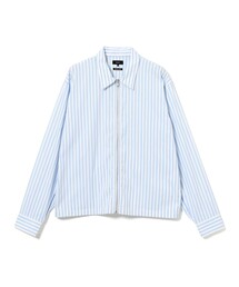 BEAMS | ストライプ ジップアップ シャツ(シャツ/ブラウス)