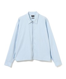 BEAMS | ストライプ ジップアップ シャツ(シャツ/ブラウス)