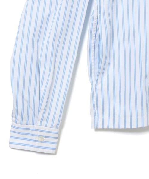 BEAMS(ビームス)の「ストライプ ジップアップ シャツ(シャツ/ブラウス・メンズ・ホワイト/サックスブルー・X-LARGE/LARGE/MEDIUM/SMALL)」の5枚目の写真