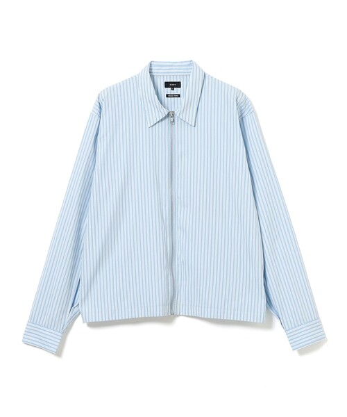 BEAMS(ビームス)の「ストライプ ジップアップ シャツ(シャツ/ブラウス・メンズ・ホワイト/サックスブルー・X-LARGE/LARGE/MEDIUM/SMALL)」の9枚目の写真