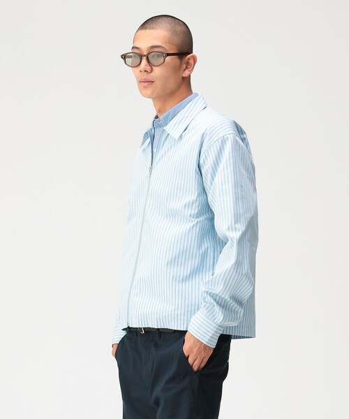 BEAMS(ビームス)の「ストライプ ジップアップ シャツ(シャツ/ブラウス・メンズ・ホワイト/サックスブルー・X-LARGE/LARGE/MEDIUM/SMALL)」の15枚目の写真