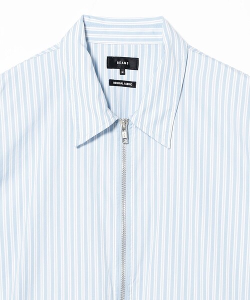 BEAMS(ビームス)の「ストライプ ジップアップ シャツ(シャツ/ブラウス・メンズ・ホワイト/サックスブルー・X-LARGE/LARGE/MEDIUM/SMALL)」の19枚目の写真