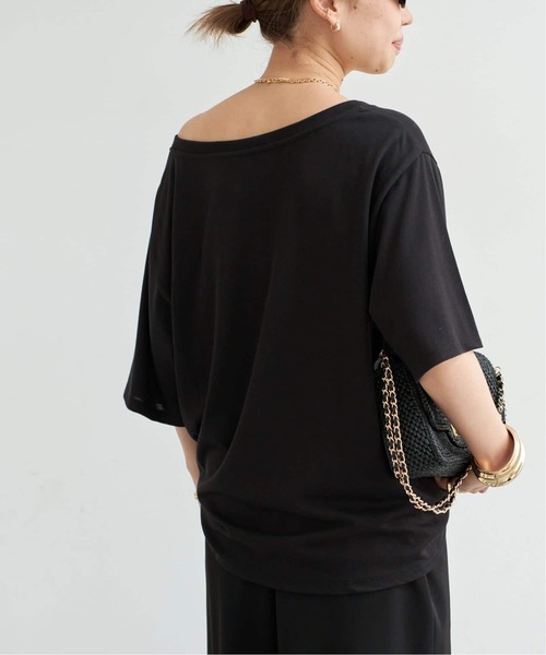 Deuxieme Classe（ドゥーズィエムクラス）の「* 追加 Co/R Relax Tシャツ（Tシャツ/カットソー・レディース・ブラック/ホワイト・FREE）」の7枚目の写真