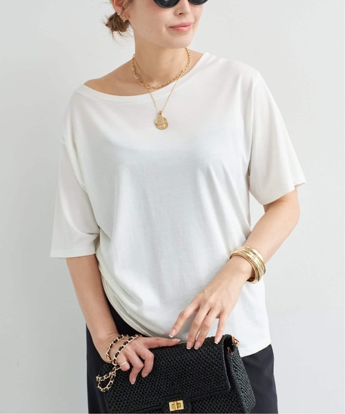 Deuxieme Classe（ドゥーズィエムクラス）の「* 追加 Co/R Relax Tシャツ（Tシャツ/カットソー・レディース・ブラック/ホワイト・FREE）」の11枚目の写真