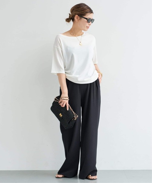 Deuxieme Classe（ドゥーズィエムクラス）の「* 追加 Co/R Relax Tシャツ（Tシャツ/カットソー・レディース・ブラック/ホワイト・FREE）」の14枚目の写真