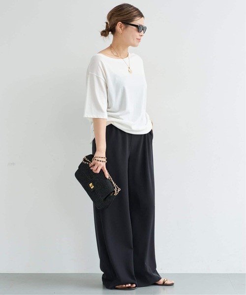 Deuxieme Classe（ドゥーズィエムクラス）の「* 追加 Co/R Relax Tシャツ（Tシャツ/カットソー・レディース・ブラック/ホワイト・FREE）」の15枚目の写真