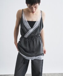 lace trim slip dress