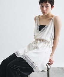lace trim slip dress