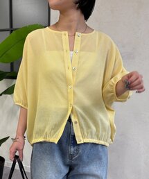 Jena espace merveilleux | シアー麻調ブラウス(シャツ/ブラウス)