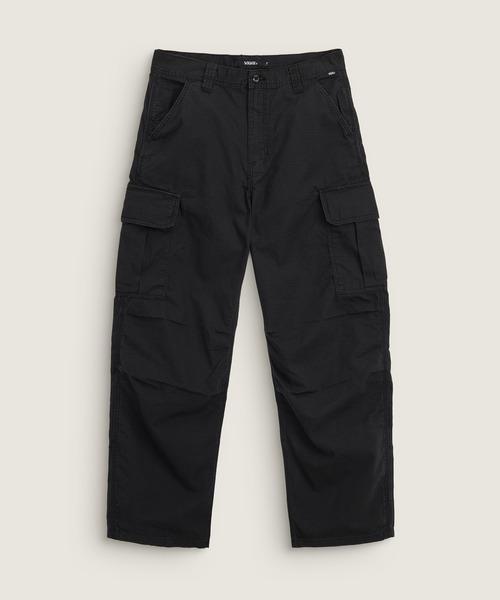 VANS(バンズ)の「PARA バギーカーゴパンツ / Para Baggy Cargo Pant Black VN000U41BLK1(カーゴパンツ・メンズ・ブラック・32inch/30inch/34inch)」の1枚目の写真