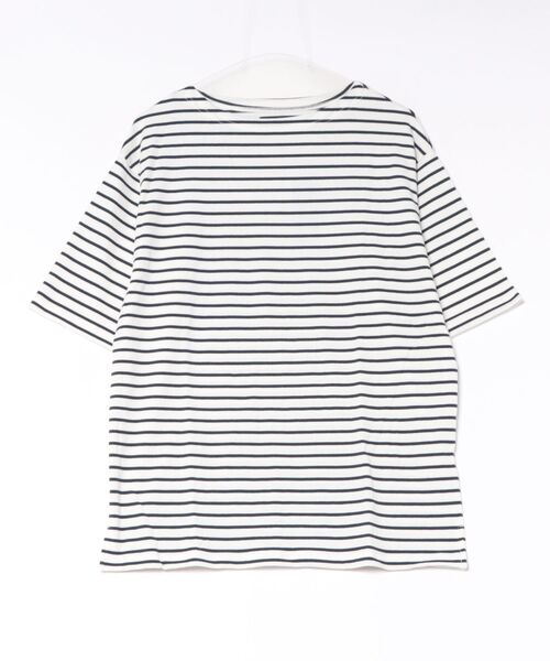 many men many mind(メニーメンメニーマインド)の「/many men many mind/テレコボーダーバスクTee(Tシャツ/カットソー・メンズ・ネイビー系・MEDIUM/LARGE)」の1枚目の写真