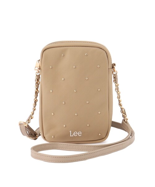 Lee(リー)の「【Lee別注/撥水】スタッズミニショルダーバッグ(ショルダーバッグ・レディース・アイボリー/グレー/ブラック/ピンク系/ゴールド系7/ブラック系7/ピンク系その他2/ライトパープル/サックスブルー系7/ネイビー系5・00)」の22枚目の写真