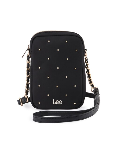 Lee(リー)の「【Lee別注/撥水】スタッズミニショルダーバッグ(ショルダーバッグ・レディース・アイボリー/グレー/ブラック/ピンク系/ゴールド系7/ブラック系7/ピンク系その他2/ライトパープル/サックスブルー系7/ネイビー系5・00)」の21枚目の写真