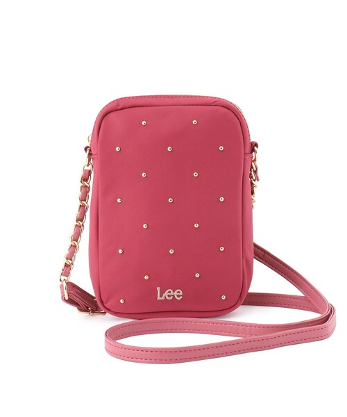 Lee(リー)の「【Lee別注/撥水】スタッズミニショルダーバッグ(ショルダーバッグ・レディース・アイボリー/グレー/ブラック/ピンク系/ゴールド系7/ブラック系7/ピンク系その他2/ライトパープル/サックスブルー系7/ネイビー系5・00)」の20枚目の写真
