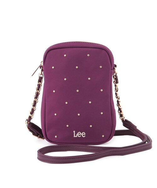 Lee(リー)の「【Lee別注/撥水】スタッズミニショルダーバッグ(ショルダーバッグ・レディース・アイボリー/グレー/ブラック/ピンク系/ゴールド系7/ブラック系7/ピンク系その他2/ライトパープル/サックスブルー系7/ネイビー系5・00)」の19枚目の写真