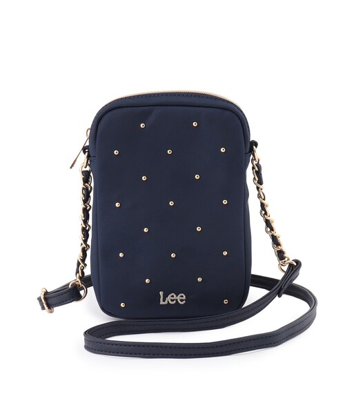 Lee(リー)の「【Lee別注/撥水】スタッズミニショルダーバッグ(ショルダーバッグ・レディース・アイボリー/グレー/ブラック/ピンク系/ゴールド系7/ブラック系7/ピンク系その他2/ライトパープル/サックスブルー系7/ネイビー系5・00)」の17枚目の写真
