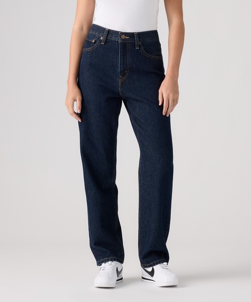 Levi's(リーバイス)の「Levi's/リーバイス EASY DAD ジーンズ ダークインディゴ(デニムパンツ・レディース・ダークインディゴブルー・28inch/27inch/26inch/25inch/24inch/23inch)」の1枚目の写真