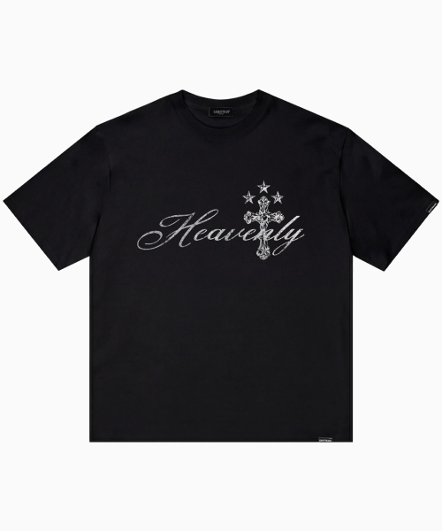 SAINTPAIN(セイントペイン)の「SP ヘブンリークロス半袖Tシャツブラック(Tシャツ/カットソー・レディース・その他・MEDIUM/LARGE/X-LARGE)」の1枚目の写真