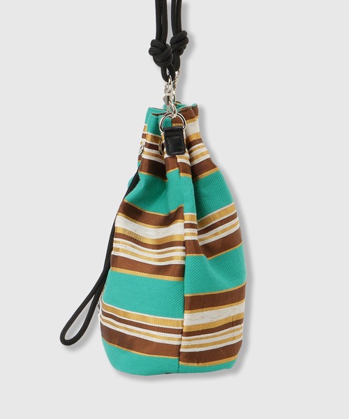 THINGS THAT MATTER（シングス ザット マター）の「【LIMITED FABRIC】TWO WAY DRAWSTRING BAG / ツー ウェイ ドローストリング バッグ（ハンドバッグ・レディース・ブラック/ブルー/ベージュ/グリーン/ピンク・FREE）」の21枚目の写真