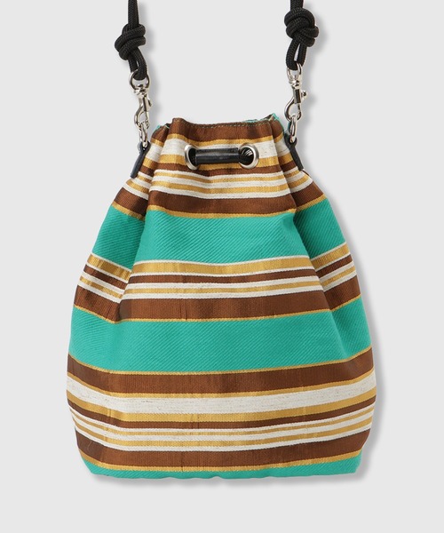 THINGS THAT MATTER（シングス ザット マター）の「【LIMITED FABRIC】TWO WAY DRAWSTRING BAG / ツー ウェイ ドローストリング バッグ（ハンドバッグ・レディース・ブラック/ブルー/ベージュ/グリーン/ピンク・FREE）」の22枚目の写真