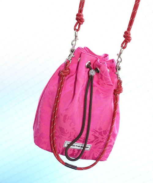THINGS THAT MATTER（シングス ザット マター）の「【LIMITED FABRIC】TWO WAY DRAWSTRING BAG / ツー ウェイ ドローストリング バッグ（ハンドバッグ・レディース・ブラック/ブルー/ベージュ/グリーン/ピンク・FREE）」の19枚目の写真