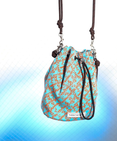 THINGS THAT MATTER（シングス ザット マター）の「【LIMITED FABRIC】TWO WAY DRAWSTRING BAG / ツー ウェイ ドローストリング バッグ（ハンドバッグ・レディース・ブラック/ブルー/ベージュ/グリーン/ピンク・FREE）」の16枚目の写真