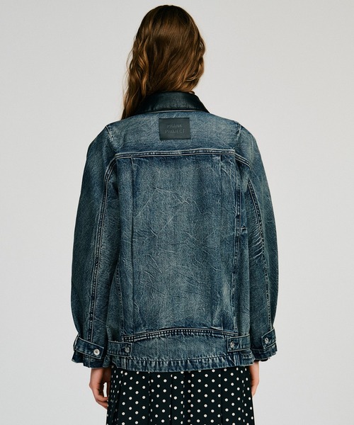 PRANK PROJECT（プランクプロジェクト）の「【2026Autumn Pre-Order】clinklet デニムブルゾン / Crinkled Denim Blouson（デニムジャケット・レディース・ブルー・FREE）」の11枚目の写真