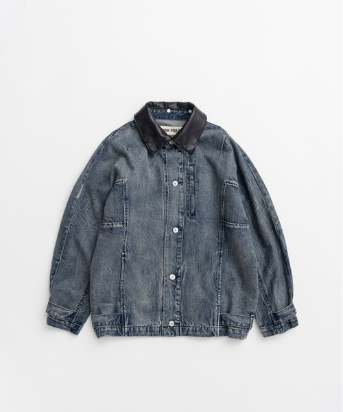 PRANK PROJECT（プランクプロジェクト）の「【2026Autumn Pre-Order】clinklet デニムブルゾン / Crinkled Denim Blouson（デニムジャケット・レディース・ブルー・FREE）」の13枚目の写真