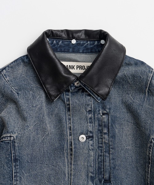 PRANK PROJECT（プランクプロジェクト）の「【2026Autumn Pre-Order】clinklet デニムブルゾン / Crinkled Denim Blouson（デニムジャケット・レディース・ブルー・FREE）」の3枚目の写真