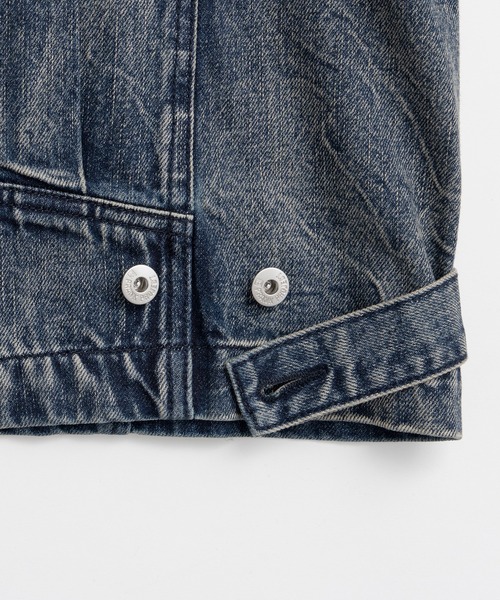 PRANK PROJECT（プランクプロジェクト）の「【2026Autumn Pre-Order】clinklet デニムブルゾン / Crinkled Denim Blouson（デニムジャケット・レディース・ブルー・FREE）」の7枚目の写真