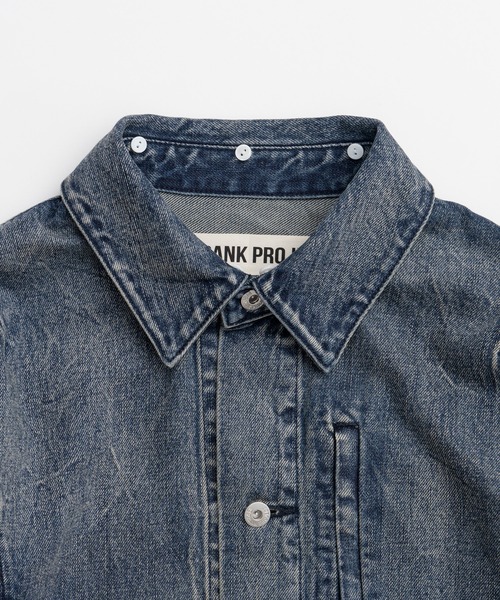 PRANK PROJECT（プランクプロジェクト）の「【2026Autumn Pre-Order】clinklet デニムブルゾン / Crinkled Denim Blouson（デニムジャケット・レディース・ブルー・FREE）」の5枚目の写真