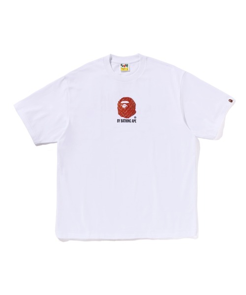 A BATHING APE(アベイシングエイプ)の「STRAWBERRY BY BATHING APE RELAXED FIT TEE(Tシャツ/カットソー・メンズ・ピンク/ホワイト・X-LARGE/MEDIUM/XX-LARGE/LARGE/SMALL)」の1枚目の写真