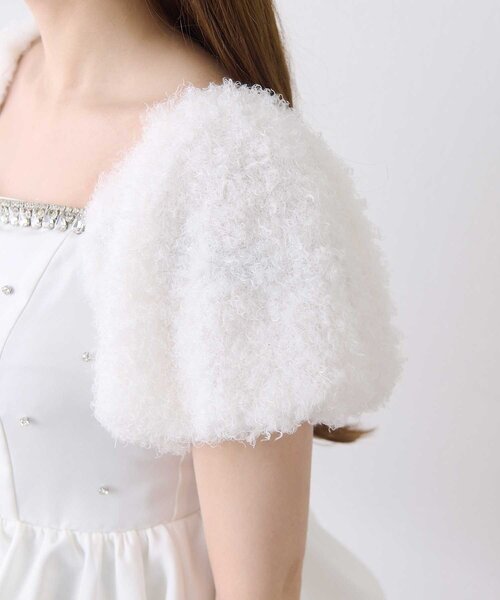 Belle Charme(ベルシャルム)の「【Belle Charme】Jewel Ballon Peplum Tops(シャツ/ブラウス・レディース・ブラック/オフホワイト/ベージュ・FREE)」の12枚目の写真