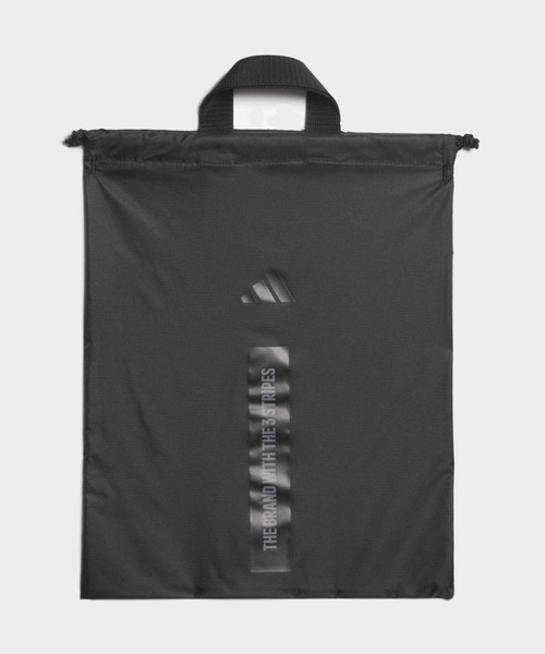 adidas(アディダス)の「アディダス ゴルフシューズ サック【adidas Golf/アディダスゴルフ】(エコバッグ/サブバッグ・メンズ・ブラック・FREE)」の1枚目の写真