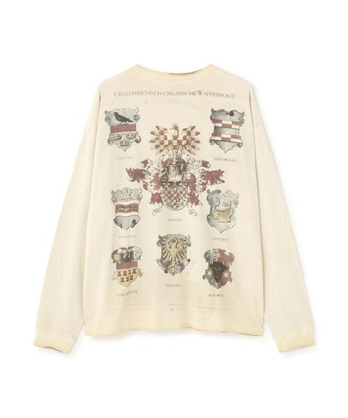 DANKE SCHON(ダンケシェーン)の「DankeSchon/ダンケシェーン/SPRAYBURN L/S TEE EMBLEM(Tシャツ/カットソー・メンズ・ホワイト系2/ベージュ・L/M)」の3枚目の写真