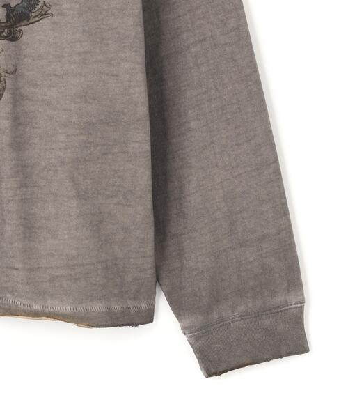 DANKE SCHON(ダンケシェーン)の「DankeSchon/ダンケシェーン/SPRAYBURN L/S TEE EMBLEM(Tシャツ/カットソー・メンズ・ホワイト系2/ベージュ・L/M)」の13枚目の写真