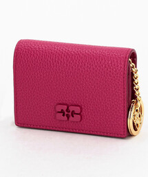 GANNI（ガニー）の「GANNI/ガニー Bou Card Holder with Flap Grained【限定展開】/二つ折り財布（財布）」