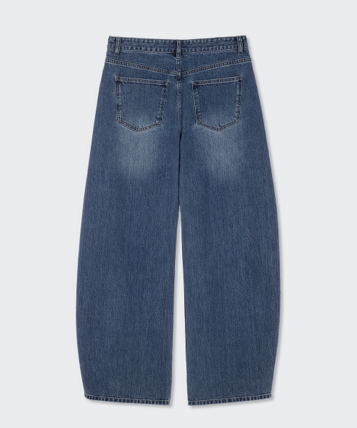 MUSINSA STANDARD WOMAN（ムシンサスタンダードウーマン）の「ウィメンズエッセンシャルカーブデニムパンツ[ミディアムインディゴ]（デニムパンツ・レディース・その他・30/24/25/26/27/28/29）」の8枚目の写真