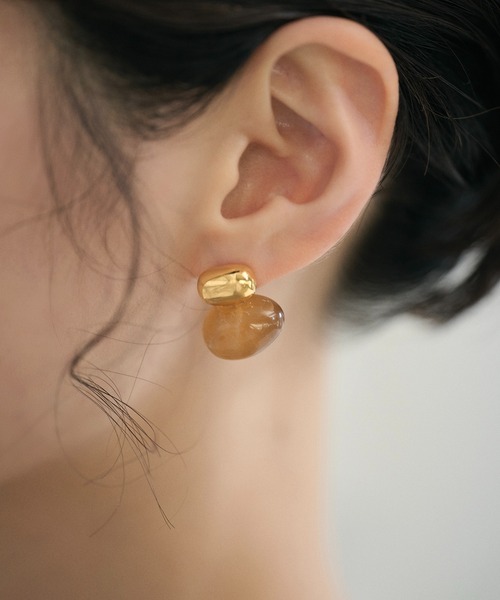 LAULEN(ローレン)の「resin mix design earrings /レジンミックスデザインピアス(ピアス(両耳用)・レディース・ベージュ/ブラウン/アイボリー・FREE)」の17枚目の写真