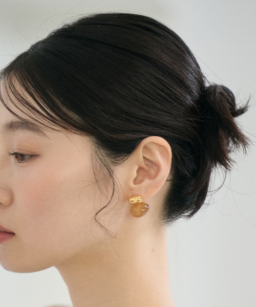 LAULEN(ローレン)の「resin mix design earrings /レジンミックスデザインピアス(ピアス(両耳用)・レディース・ベージュ/ブラウン/アイボリー・FREE)」の15枚目の写真