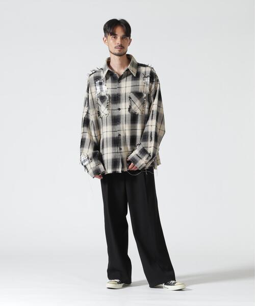 FR(13)NDS(フレンズ)の「FR(13)NDS/フレンズ/DAMAGE LAYER SHIRT(シャツ/ブラウス・メンズ・ホワイト/ネイビー/レッド/ブルー・M/L)」の5枚目の写真
