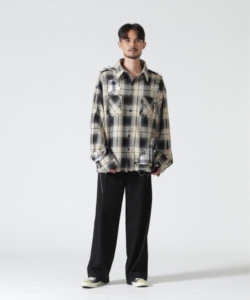 FR(13)NDS(フレンズ)の「FR(13)NDS/フレンズ/DAMAGE LAYER SHIRT(シャツ/ブラウス・メンズ・ホワイト/ネイビー/レッド/ブルー・M/L)」の6枚目の写真