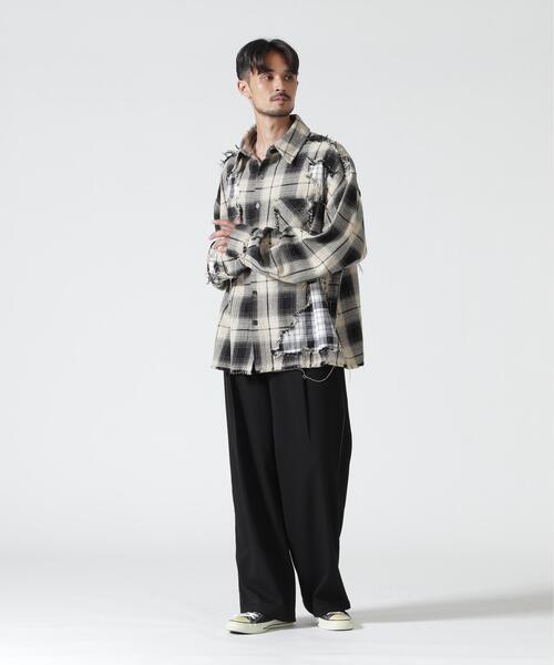 FR(13)NDS(フレンズ)の「FR(13)NDS/フレンズ/DAMAGE LAYER SHIRT(シャツ/ブラウス・メンズ・ホワイト/ネイビー/レッド/ブルー・M/L)」の7枚目の写真