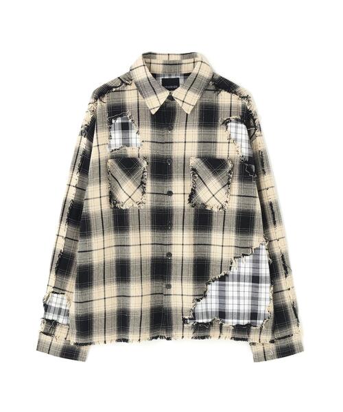 FR(13)NDS(フレンズ)の「FR(13)NDS/フレンズ/DAMAGE LAYER SHIRT(シャツ/ブラウス・メンズ・ホワイト/ネイビー/レッド/ブルー・M/L)」の8枚目の写真
