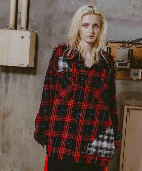 FR(13)NDS(フレンズ)の「FR(13)NDS/フレンズ/DAMAGE LAYER SHIRT(シャツ/ブラウス・メンズ・ホワイト/ネイビー/レッド/ブルー・M/L)」の10枚目の写真